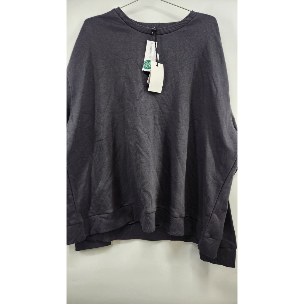 The Commons Men's Black XXL Favorite Fleece Relaxed Fit Cropped Crewneck NWT